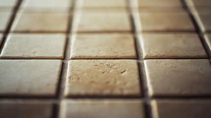 A macro photograph of the tile spacers' edges, focusing on the material and any imperfections, with the surrounding area softly blurred.
