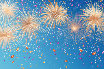 fireworks in the sky