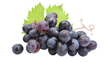 Grapes isolated on white background