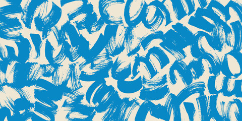 Grainy rough bold brush strokes, curves, spots with hand drawn texture. Distress damaged  vintage template. Retro grunge background for posters, backdrop. Old wall design.