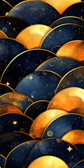 Many worlds scale pattern