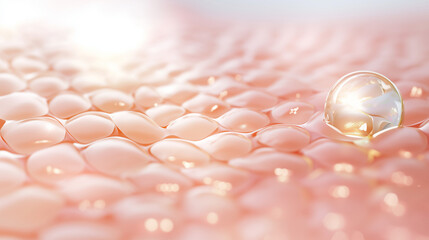 Macro Illustration of Skin Texture in High Detail