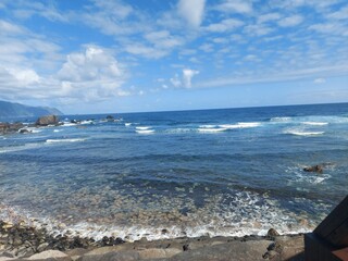 natureza, ar livre, paisagem, montanha, verde, azul, céu, nuvens, mar, oceano, onda, floresta, árvores, água, paz, paraíso, relaxamento, viagem, portugal, madeira, ilha da madeira