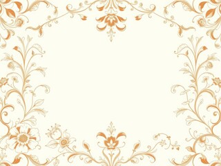 Elegant vintage floral ecru wallpaper with intricate design perfect for wedding backgrounds, texture