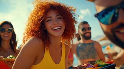 The Cheerful Beach Gathering
