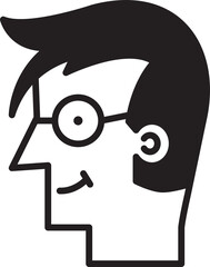 Male Face Avatar Illustration