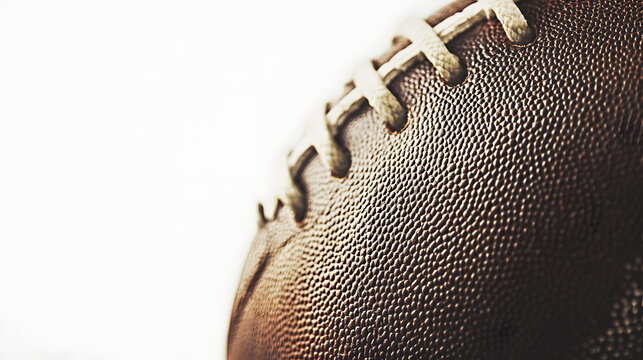 Isolated American Football with Clean Background