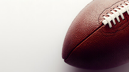 Fototapeta premium American Football Ball on Clean White Surface