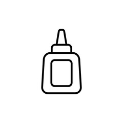 Obraz premium Glue outline icons, minimalist vector illustration ,simple transparent graphic element .Isolated on white background