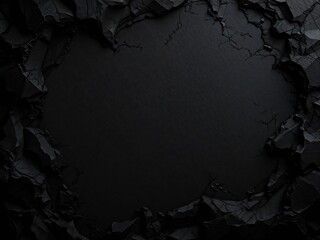 A Dynamic 3D Abstract Black Background with Rich Textures for Modern Creative Projects