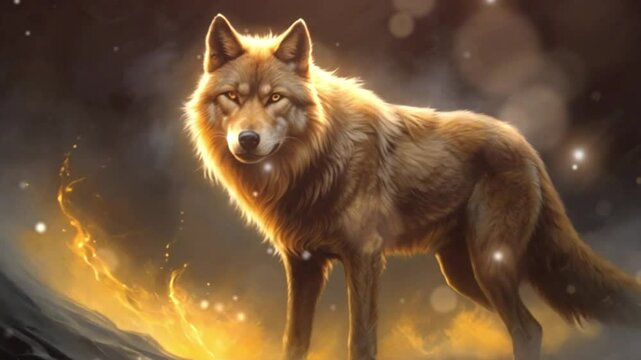 The Yellow Aura of Wolf