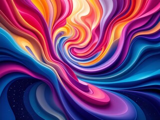 Elegant 3D Bright Color Background with Floral Textures for Spring and Summer Designs