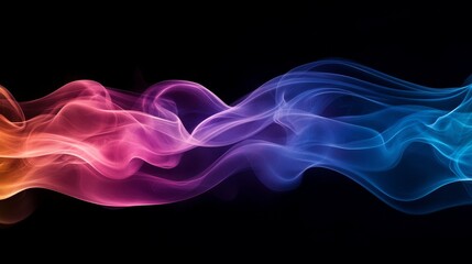 effect swirling in the air with rainbow hues, Generative AI