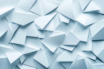 Obraz premium background with overlapping white shapes, Generative AI