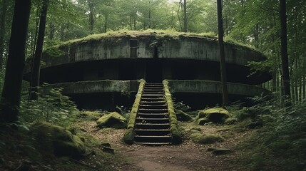 Exploring the Abandoned Bunker: A Journey to the Lost City near Chernobyl in Kiev Region, Ukraine ( Aspect Ratio)