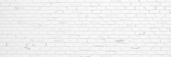 Obraz premium White brick wall background with a clean and minimalistic design, brick