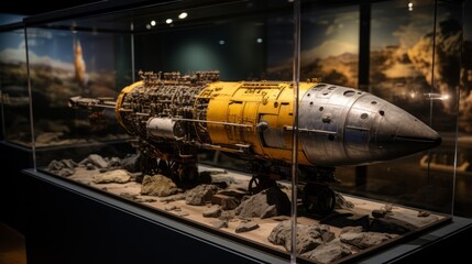 Naklejka premium The Devastating Power of the 'Fat Boy': Exploding a Post-War Model of the Atomic Bomb over Nagasaki, Japan (WW2) – 