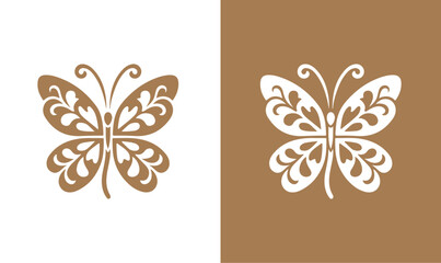 Butterfly Abstract Sketch Design