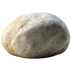 Fototapeta premium Single rock, grey stone isolated on a transparent background