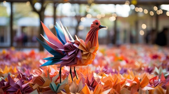 A Symbol of Hope: The Vibrant Origami Bird Commemorating Sadako Sasaki's Legacy