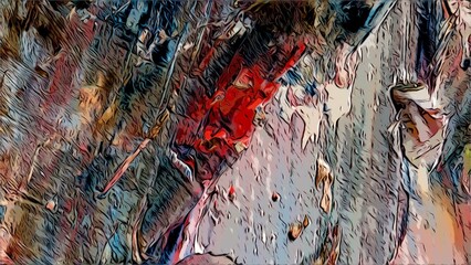 Abstract art background . Hand painting artwork on canvas .