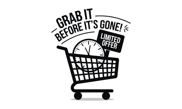 recommend clip art: Limited Time Offer Concept - Minimal Vector Designs