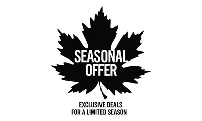 Obraz premium Seasonal Offer Concept - Minimal Vector Designs