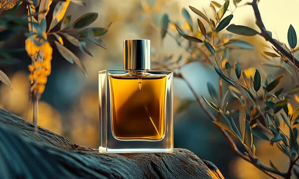 Perfume Bottle in Nature