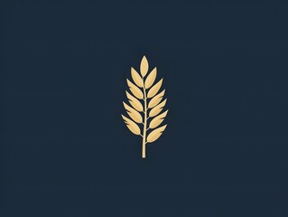 simple Harvest Wheat Agriculture Farming Agricultural Logo Icon