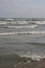 waves on the beach