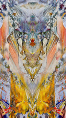 Abstract art background . Hand painting artwork on canvas .