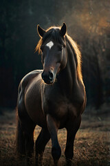 Obraz premium horse in a field