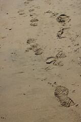 footprints in sand