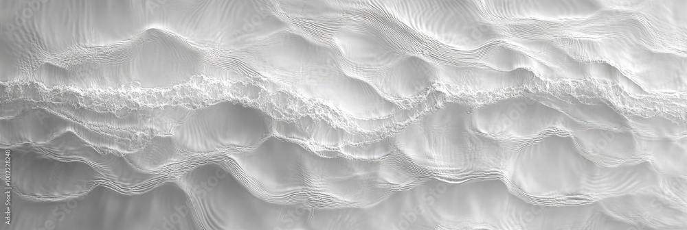 Aufkleber abstract soft white waves pattern with textures and flowing lines ideal for backgrounds, modern desi