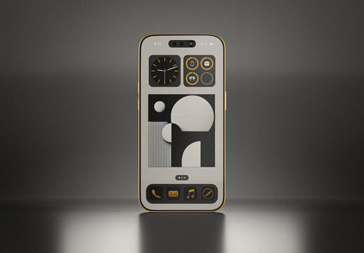 Clean Minimal Mobile Phone Mockup