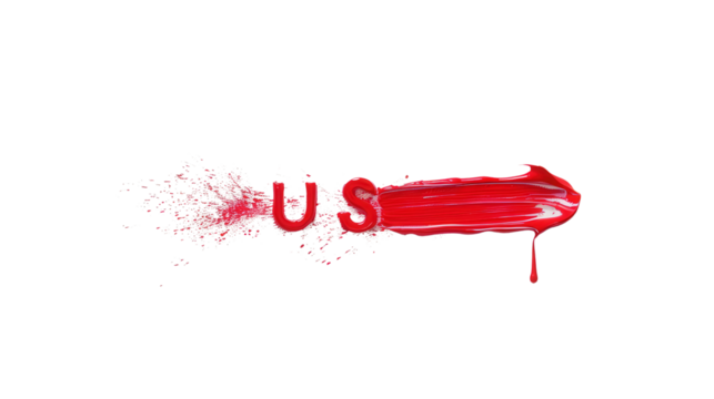 Dynamic red arrow conveying movement and direction.