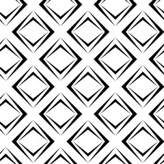 Abstract geometric pattern with crosses, stripes, lines. Seamless vector background. White and black ornament. Modern reticulated graphic design.