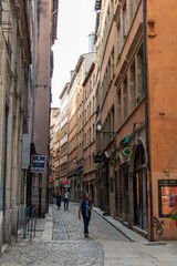 ruelle typique dans le vieux Lyon