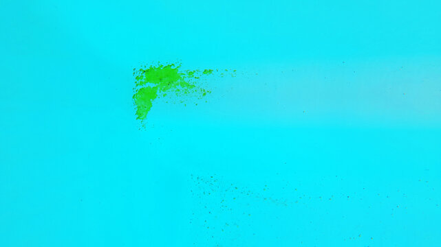 Algue moutarde dans un coin de la piscine 