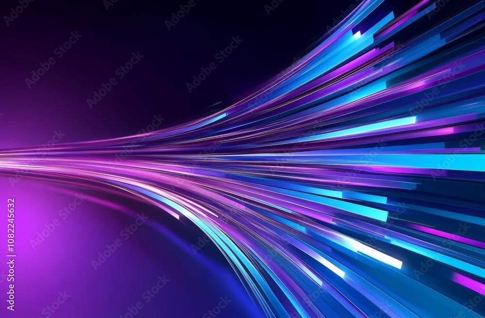 Poster abstract background with colorful lines and a sense of motion