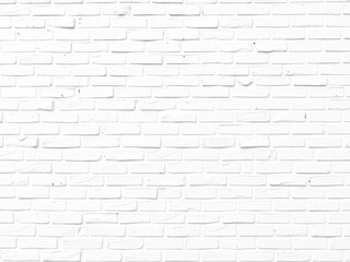 Obraz premium White brick wall background with a clean and modern aesthetic, perfect for adding a touch of texture to any design project or presentation, clean