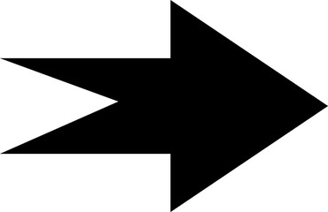 Arrow icon. Black Arrows illustration isolated on white.