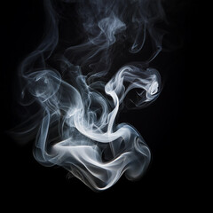 smoke on black background