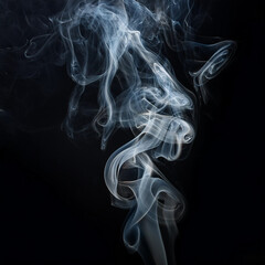 smoke on black background