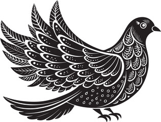 Fototapeta premium grenada dove bird vector illustration