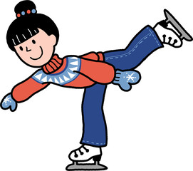 스케이트 타는 소녀