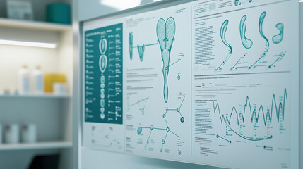 Hormonal cycle diagram illustrating the intricate interplay of hormones during the menstrual cycle, showcasing the phases of ovulation and menstruation, vital for understanding reproductive health