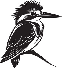 Fototapeta premium grey headed kingfisher bird vector illustration