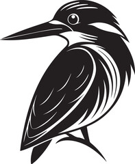 Fototapeta premium grey headed kingfisher bird vector illustration