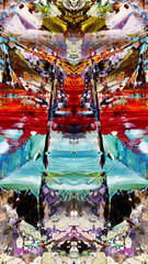 Abstract art background . Hand painting artwork on canvas .